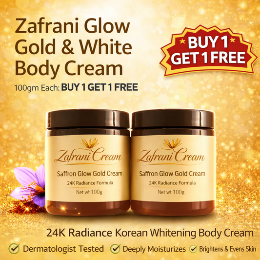 ZAFRANI GLOW GOLD & WHITE BODY CREAM (BUY 1 GET 1 FREE)(PACK OF 2)